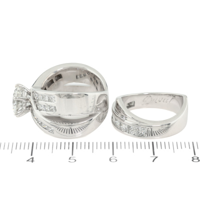 2.06ct Centre Diamond Ring & Matching Band GIA - 5