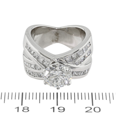 2.06ct Centre Diamond Ring & Matching Band GIA - 8