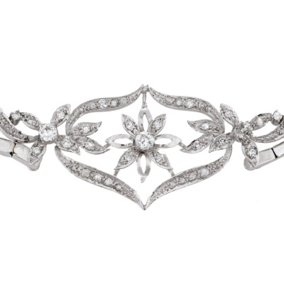 1.10ct Old Cut Diamond Necklace - 5