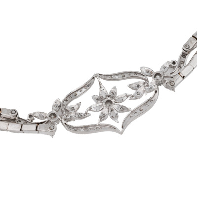 1.10ct Old Cut Diamond Necklace - 6