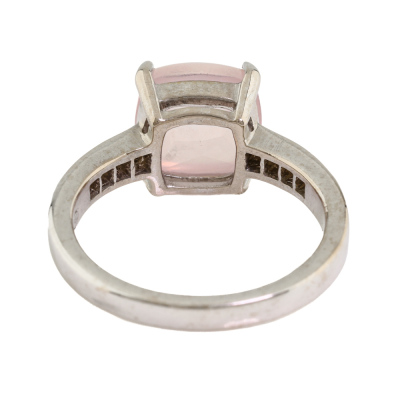 4.00ct Rose Quartz & Diamond Ring - 4