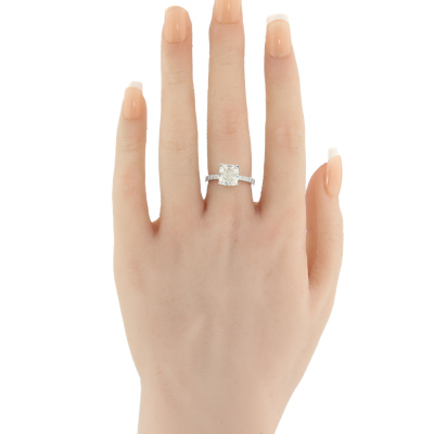 3.03ct Diamond Solitaire Ring GIA I VS1 - 5