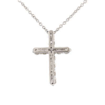 Tiffany & Co Small Cross Diamond Pendant - 4