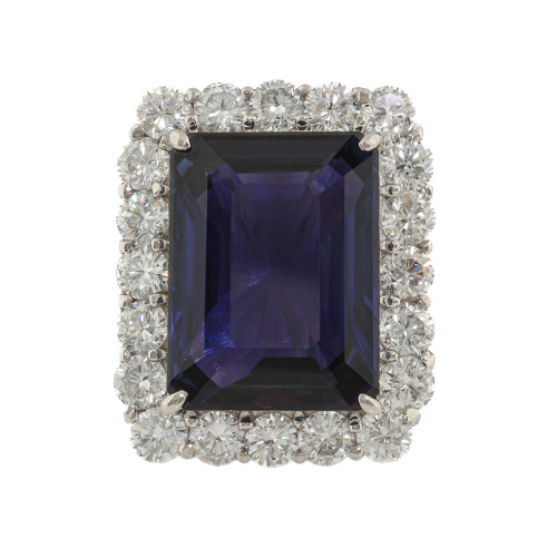 20.73ct Tanzanite & 3.91ct Diamond Ring