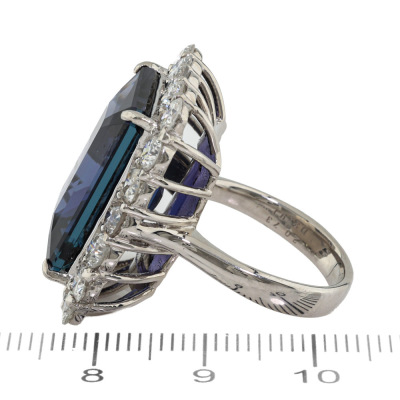 20.73ct Tanzanite & 3.91ct Diamond Ring - 3