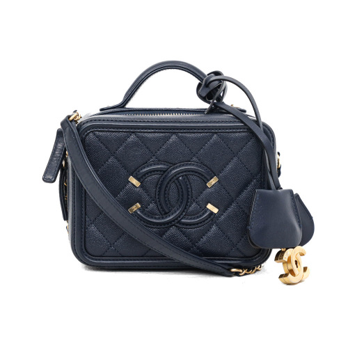 Chanel Small CC Filigree Vanity Case