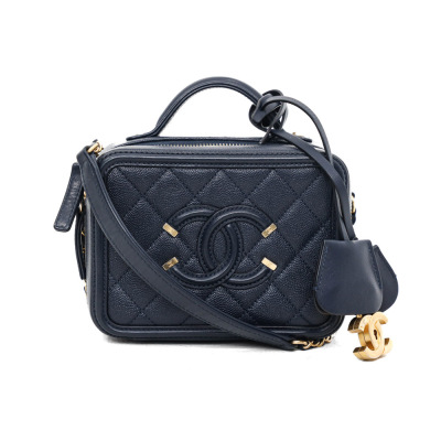 Chanel Small CC Filigree Vanity Case