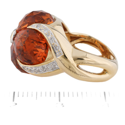10.27ct Citrine & Diamond Ring - 3