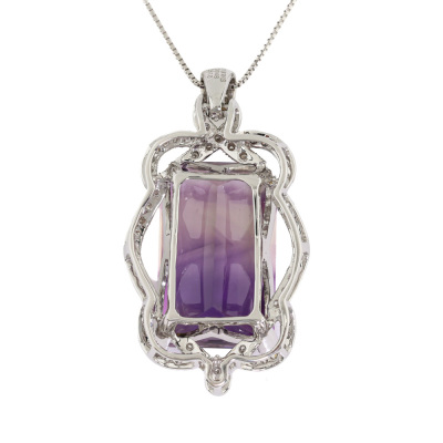 26.10ct Amethyst & Diamond Pendant - 4