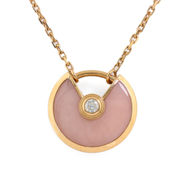 Amulette de Cartier Pink Opal Necklace