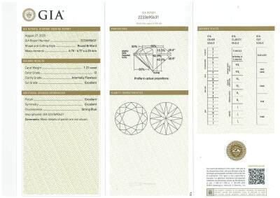 2.38ct Diamond Studs GIA D IF - 3