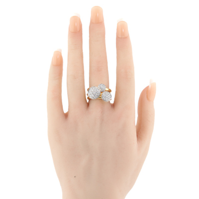 Set of Three Matching Diamond Dress Rings - 7