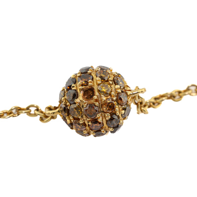 Autore Golden South Sea Pearl, Sapphire & Diamond Necklace - 9