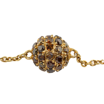 Autore Golden South Sea Pearl, Sapphire & Diamond Necklace - 10