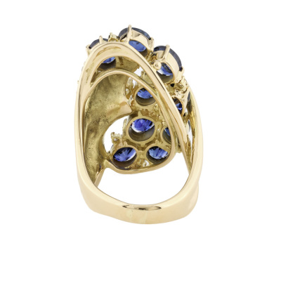 6.96ct Sapphire & Diamond Ring, 18ct 17.1g - 5