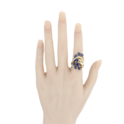 6.96ct Sapphire & Diamond Ring, 18ct 17.1g - 7