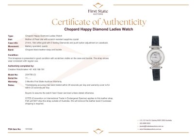 Chopard Happy Diamond Ladies Watch - 4