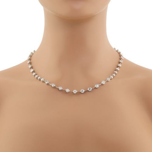 20.23ct Diamond Tennis Necklace