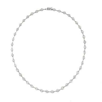 20.23ct Diamond Tennis Necklace - 2