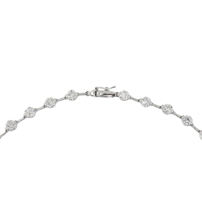 20.23ct Diamond Tennis Necklace - 5