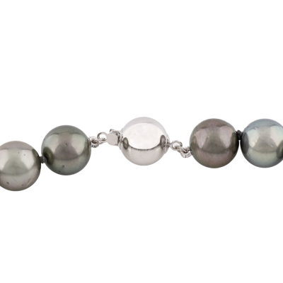 12.3- 10.1mm Tahitian Pearl Strand Necklace - 2