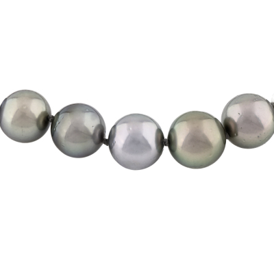 12.3- 10.1mm Tahitian Pearl Strand Necklace - 4