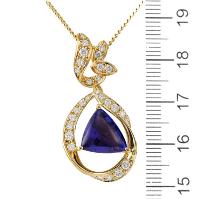 4.29ct Tanzanite & Diamond Pendant - 3