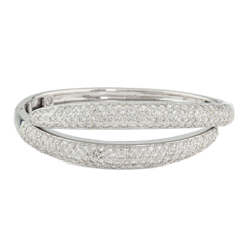5.60ct Diamond Bangle 18ct gold 34.9g