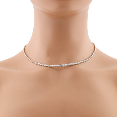 5.40ct Champagne Diamond Tennis Necklace - 4