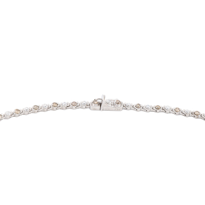 5.40ct Champagne Diamond Tennis Necklace - 5
