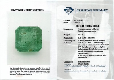 3.53ct & 2.69ct Two Loose Emeralds - 4