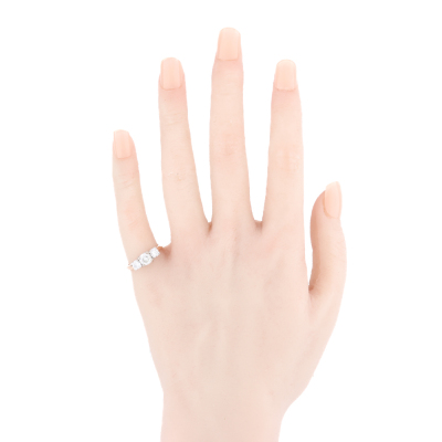 1.18ct Diamond Trilogy Ring - 4