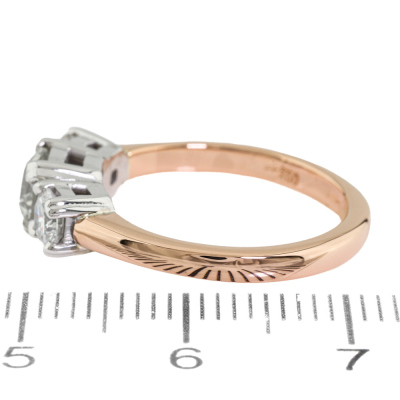 1.18ct Diamond Trilogy Ring - 6