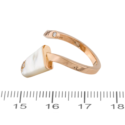 Bvlgari Gelati Pink Mother of Pearl & Diamond Ring - 3