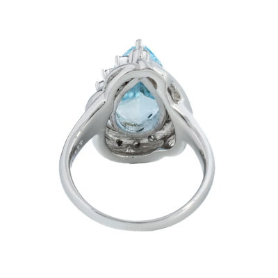 3.69ct Aquamarine & Diamond Ring - 4