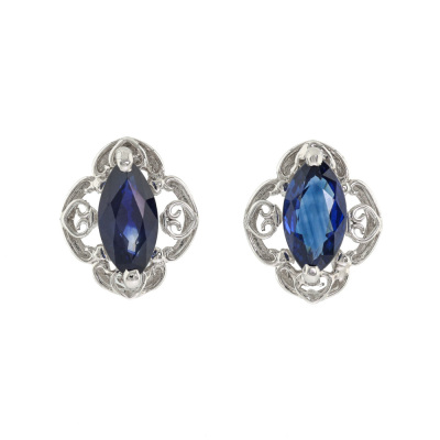 2.24ct Sapphire Earrings