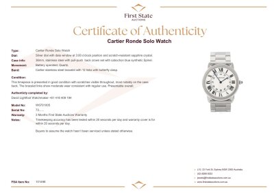 Cartier Ronde Solo Watch - 4