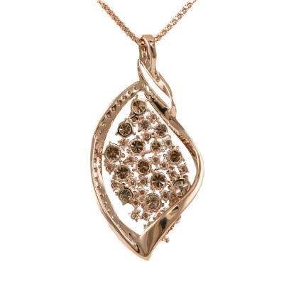 3.07ct White & Champagne Diamond Pendant - 4