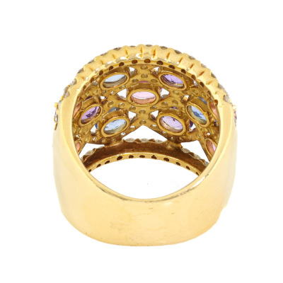 3.35ct Sapphire & 1.70ct Diamond Ring - 5