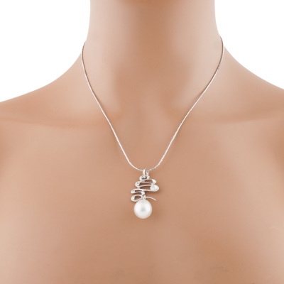 12.4mm South Sea Pearl & Diamond Gold Pendant - 7
