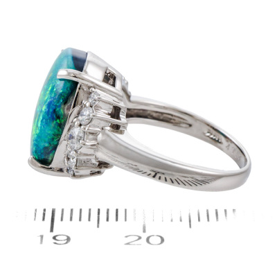 4.71ct Black Opal & Diamond Ring - 3