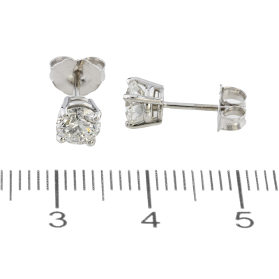 1.00ct Diamond Studs GIA D SI1 - 4