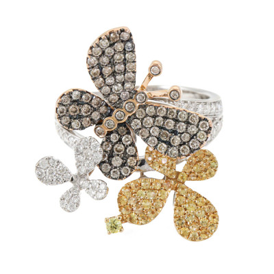 0.42ct Sapphire & 0.92ct Diamond Ring