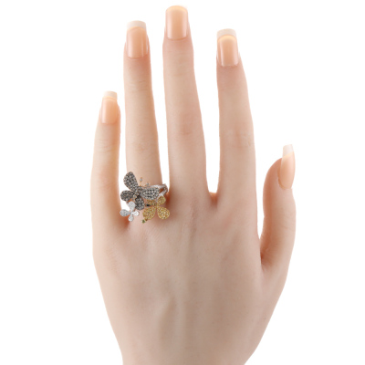 0.42ct Sapphire & 0.92ct Diamond Ring - 6