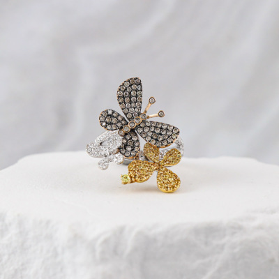 0.42ct Sapphire & 0.92ct Diamond Ring - 7