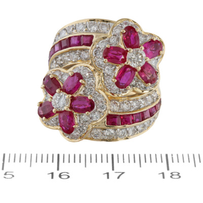 4.35ct Ruby & 2.21ct Diamond Ring - 2