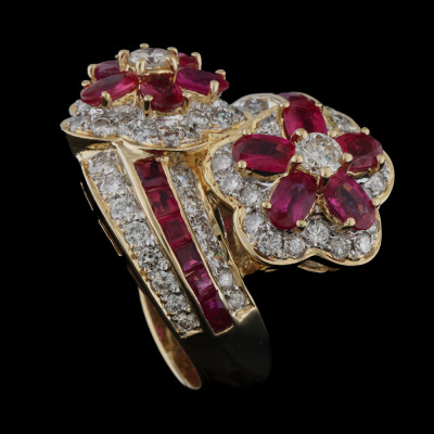 4.35ct Ruby & 2.21ct Diamond Ring - 7
