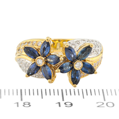 1.79ct Sapphire & Diamond Ring - 2