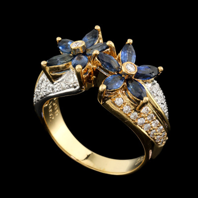 1.79ct Sapphire & Diamond Ring - 5