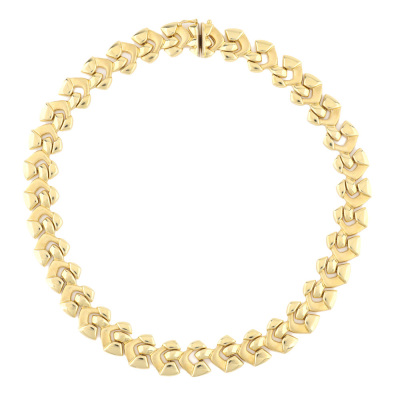 Fancy Link Gold Necklace,18ct Gold 51.4g